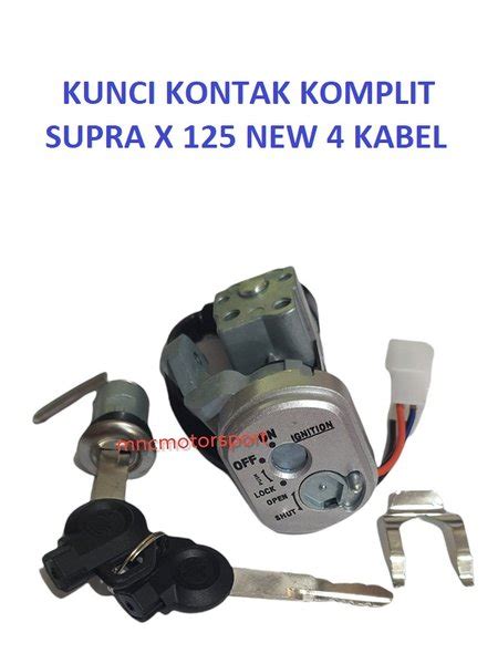 Jual KUNCI KONTAK KOMPLIT YUZAKA SUPRA X 125 NEW FI INJEKSI 4 KABEL Di