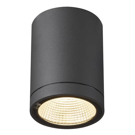 Enola Round S Plafonnier Ext Rieur Rond S Anthracite Led W