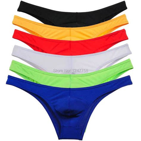 Ropa Interior Sexy Para Hombre Bikini Con Bolsa De Bulto Parte Trasera En T Mini Pantalones
