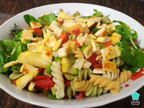 Ensalada Fr A De Pasta Con Pollo Y Manzana F Cil