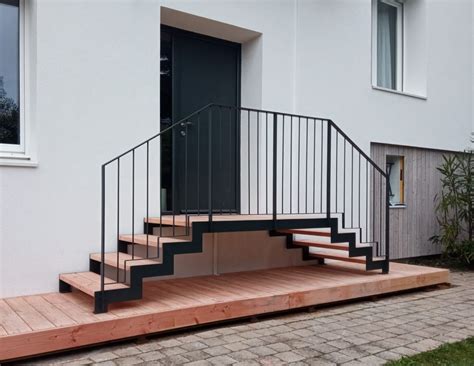 Escalier M Tal Zig Zag Palier D Entr E Auray M Tal Design