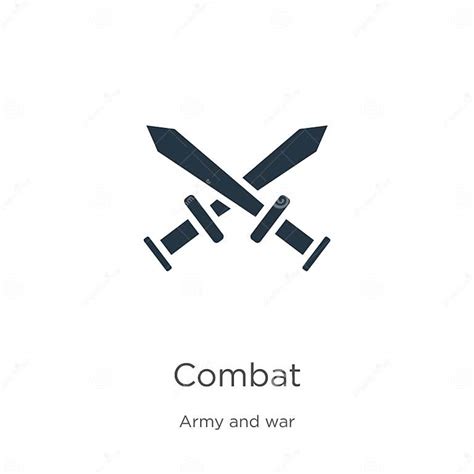 combat icon vector trendy flat combat icon  army  war