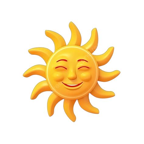 Sun Minimal Cartoon Style 3d Render Illustration Sun Clipart Cartoon