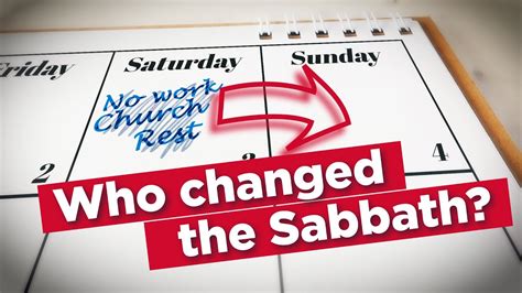 How Why Sabbath Was Changed From Saturday To Sunday Meet The