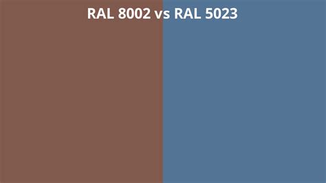 Ral 8002 Vs 5023 Ral Colour Chart Uk