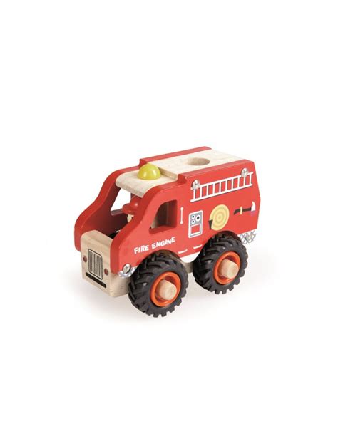 CAMION DE POMPIERS EN BOIS