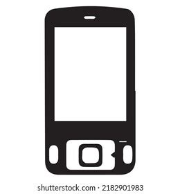 Phone Silhouette Black White Stock Vector (Royalty Free) 2182904697 ...