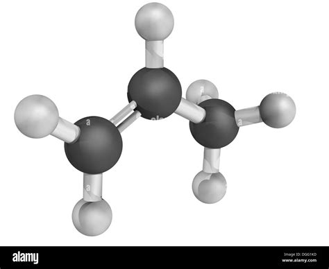 Chemical structure of propylene (propene), polypropylene (PP ...