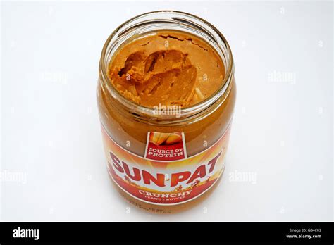 Sun Pat Crunchy Peanut Butter Stock Photo Alamy
