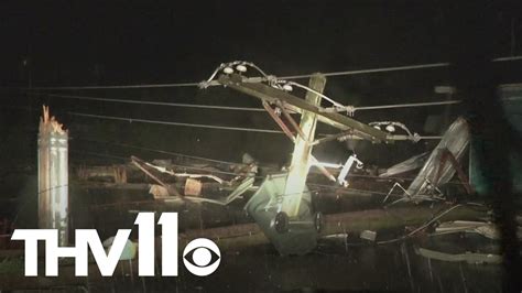 Tornado Downs Power Lines In Hot Springs Village