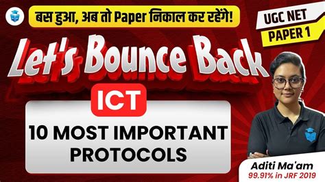 UGC NET Paper 1 ICT Top 10 Most Important Protocols ICT By Aditi