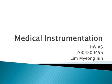 Ppt Medical Instrumentation Powerpoint Presentation Free Download