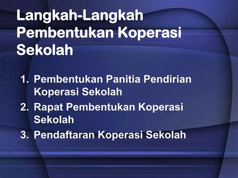 Koperasi Sekolah Ppt