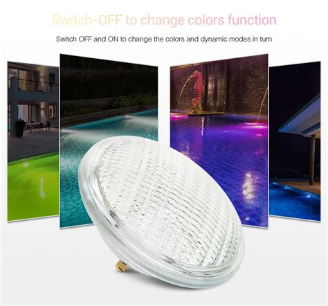 18w Smart Mi Light Wireless Control Rgb Cct Led Pool Underwater Light