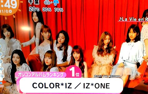 【izone】1112付オリコン週間アルバムランキングで初登場1位を獲得！「めざましテレビ」がエンタメコーナーの速報で伝える ~ All