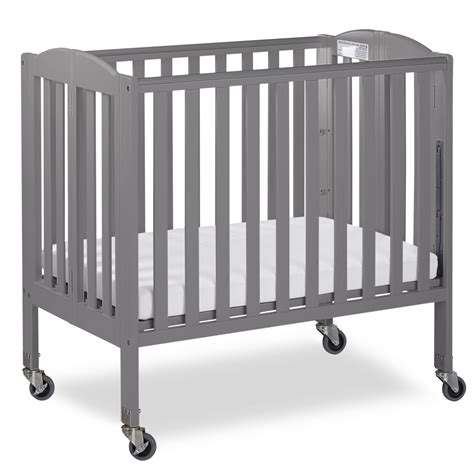 3 in 1 Folding Portable Crib, Steel Wheels | Dream On Me