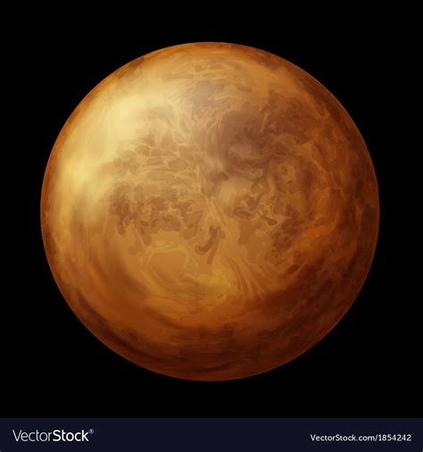 Planet Venus Royalty Free Vector Image Vectorstock