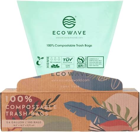 Amazon Eco Wave Compostable Trash Bags Gallons Bags