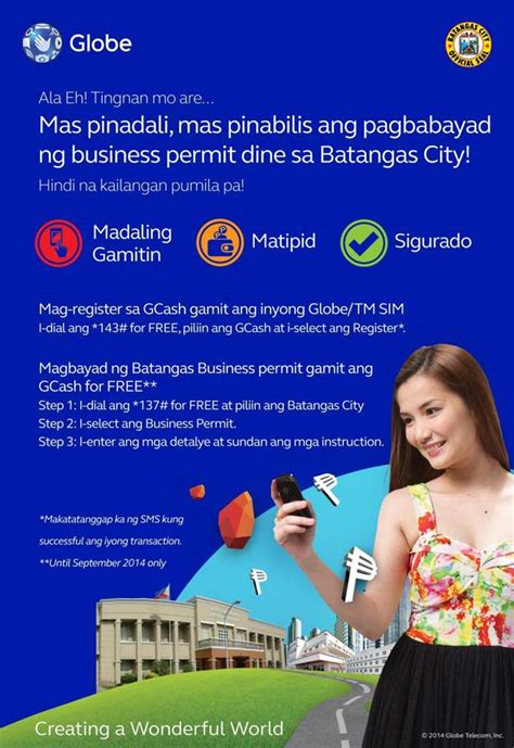 Batangas City Official Website G Cash Mobile Payment