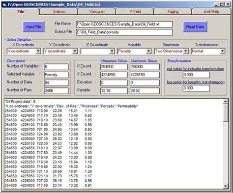 A Computer Program For Practical Semivariogram Modeling And Ordinary