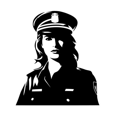 Svg Image File Female Police Officer For Cricut Silhouette Laser