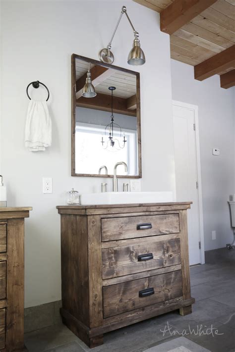 Ana White | Rustic Bathroom Vanities - DIY Projects