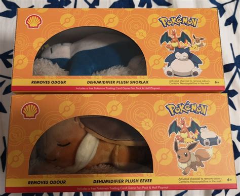 Pokemon Shell Dehumidifier Combo Set Snorlax Eevee Hobbies Toys