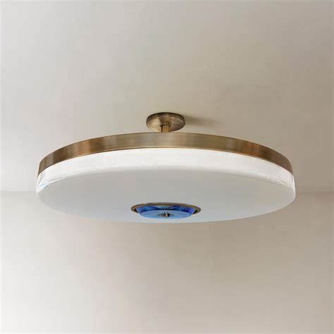 Iris Grande Ceiling Light By Gaspare Asaro Polished Brass Finish For