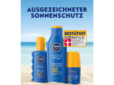 Nivea Sun Schutz Pflege Sonnenmilch Mit Verbesserter Formel