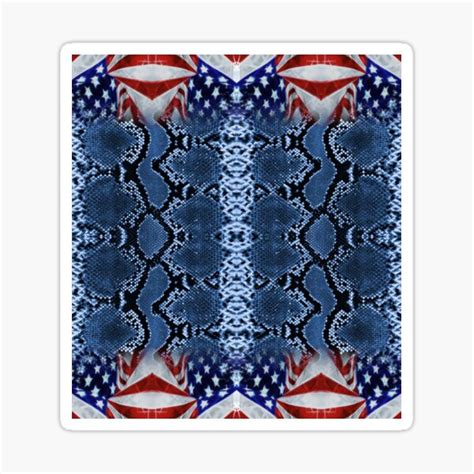 american flag snake skinned sticker  sale  zombie eyes redbubble
