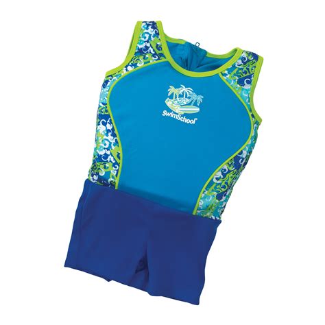 Swim School Boys 1 Piece Floatation Trainer Smallmedium Toys