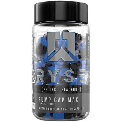 Ryse Supplements Project Blackout Pump Cap Max Servings