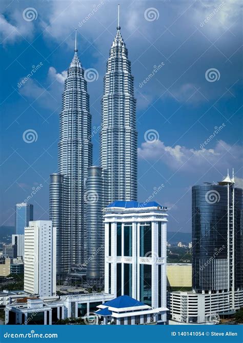 Tours Jumelles De Petronas Kuala Lumpur Malaisie Image Stock