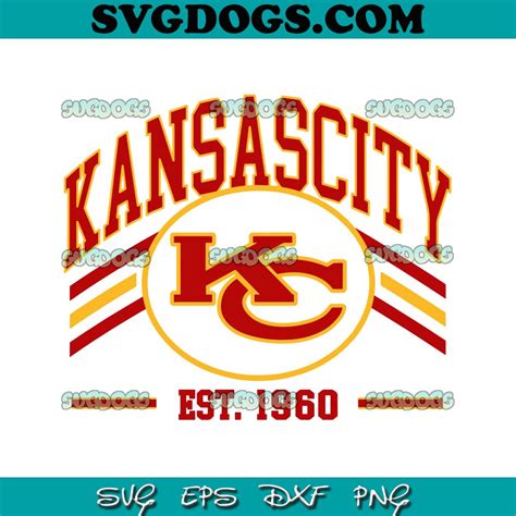 Kansas City Chiefs Football Est 1960 SVG