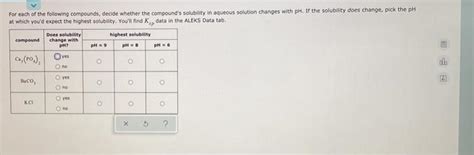 Solved For Each Of The Following Compounds Decide Whether