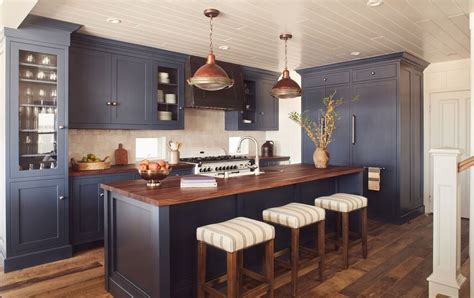 Navy Blue And Copper Kitchen Accessories Art Floppy