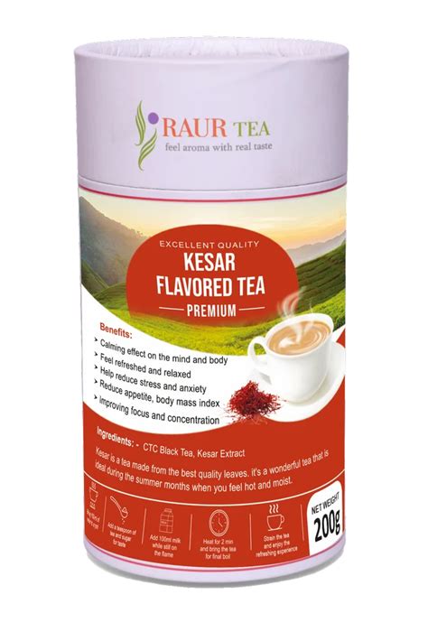 Raur Tea Kesar Flavored Tea Granules Packaging Size G At Rs