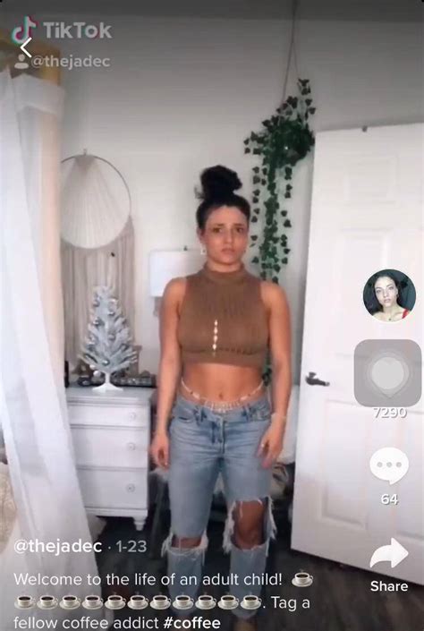 Tik Tok Braless See Through NIPPLES Scrolller