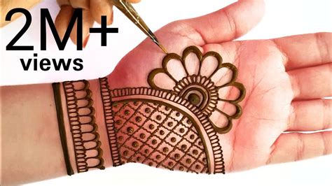 Latest Easy Mehndi Design For Diwali Beautiful Simple Mehandi Design Henna Design Youtube