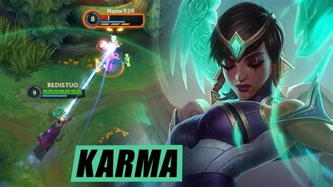 Wild Rift Karma Gameplay New Champion Build And Runes Youtube