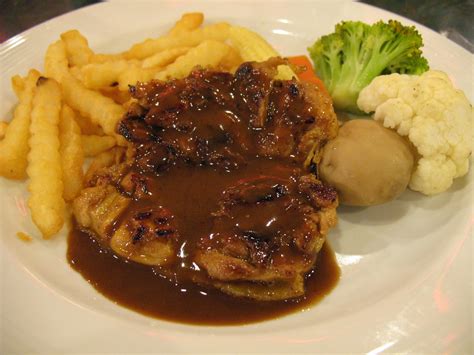 Grilled Chicken Chop With Black Pepper Sauce Jenny Chu Flickr