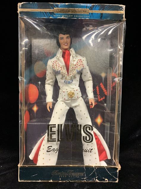 Elvis Presley White Eagle Jumpsuit Timeless Treasures Doll 2000 By Mattel Ebay