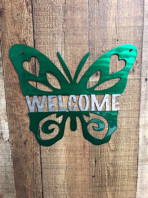 WELCOME BUTTERFLY Wickedwallart