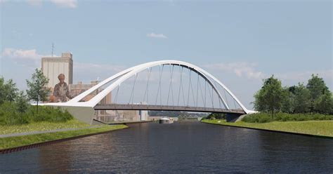 Een Brug In Aanbouw Nieuwe Kanaalbrug Lochem Wordt In Elkaar Gezet