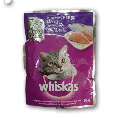 Jual Whiskas Pouch Mackerel Gr Makanan Kucing Basah Untuk Kucing