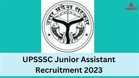 UPSSSC Junior Assistant 2023 5738 Vacancy Apply Link