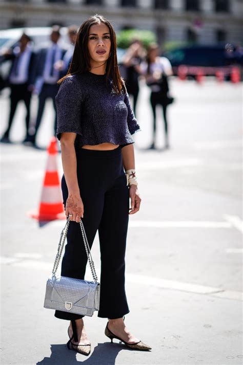 Style Them With A Crop Top How To Wear Kitten Heels Popsugar