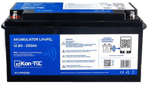 Akumulator LiFePO4 Kon Tec 200Ah 12 8V Sklep Battery Expert