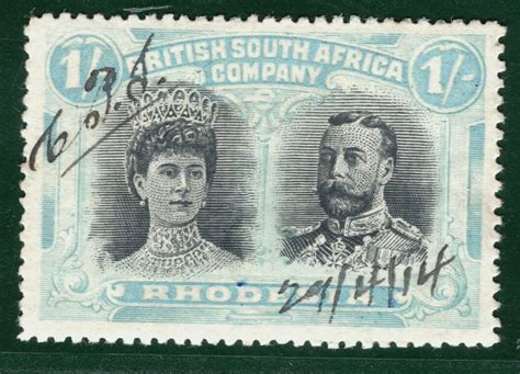 Rhodesia Bsaco Double Head Sg S P Mint Dated Specimen C