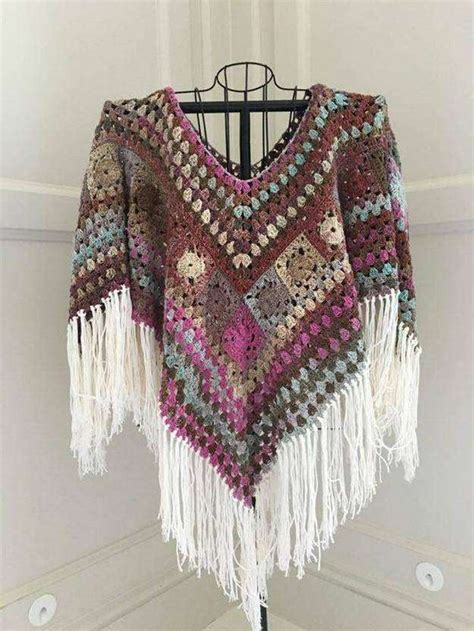 Crochet Boho Poncho Free Pattern